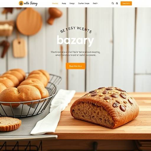 Creative web design for a local artisan bakery