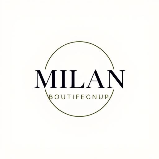 Elegant logo design for a Milanese fashion boutique
