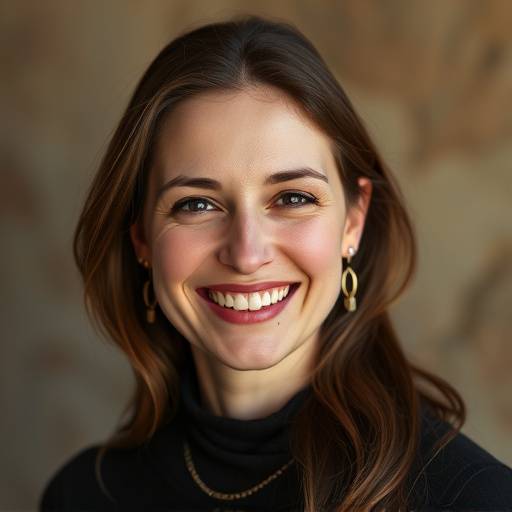 Portrait of Sofia Bellini, smiling warmly